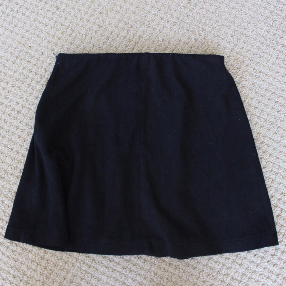 Black Suede Brandy Melville Mini Skirt